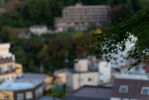 土湯温泉　熊野神社から